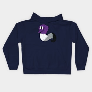 Asexual Flag Worm Kids Hoodie